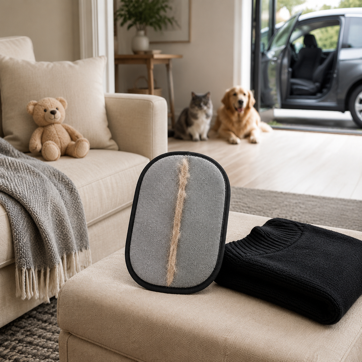 Gant Anti-Poils Firoka — Chien & Chat, Lavable & Réutilisable