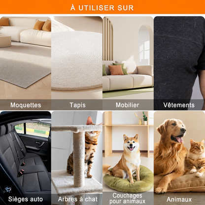 Gant Anti-Poils Firoka — Chien & Chat, Lavable & Réutilisable